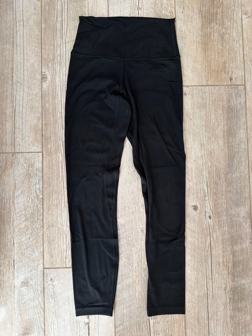 lululemon athletica Black Ribbed Leggings